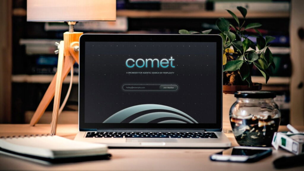 Comet on a MacBook