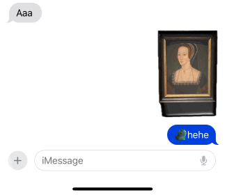 Plus d'autocollants ajoutés dans la conversation sur les messages sur iPhone. 