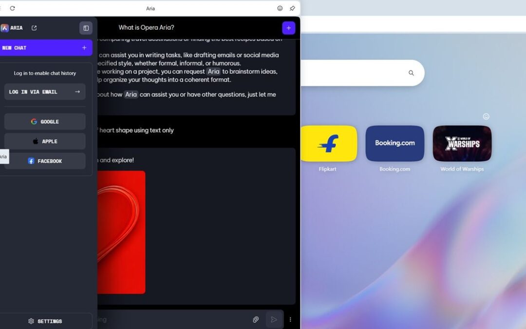 Vous cherchez un navigateur AI dans Windows? Pourquoi l’opéra avec Aria se démarque