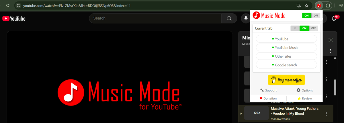 Extensions Chrome pour le mode Musique Musique