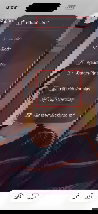 Rotation de l'iPhone de l'application de prévisualisation iOS 27
