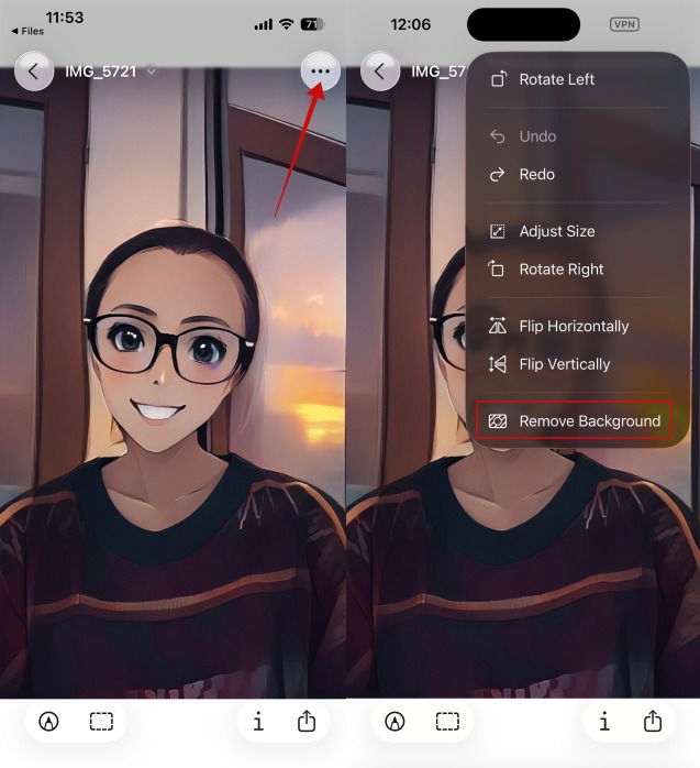 iOS 27 Aperçu de l'application iPhone Supprimer l'arrière-plan
