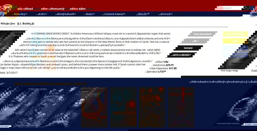 Parcourir des livres gratuits sur le site Web de Baen.