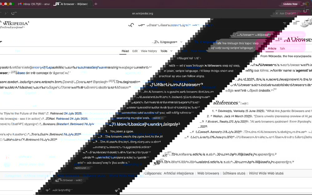 Barre latérale de l'Atlas