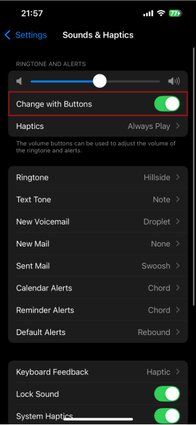 Changement d'Iphone avec des boutons