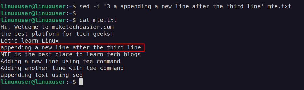 Ajout de texte à une position spécifique