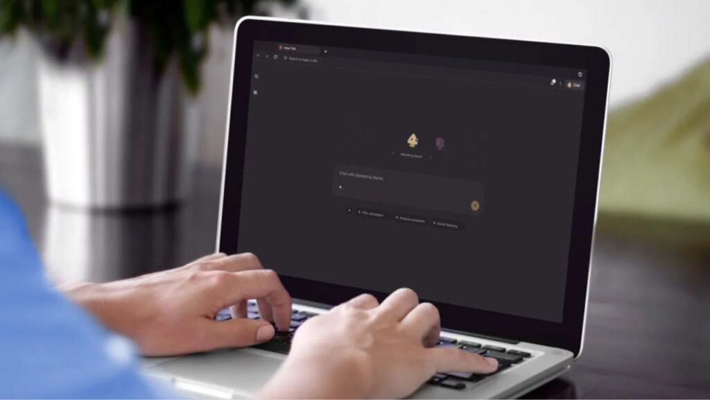 Strawberry running on a macbook