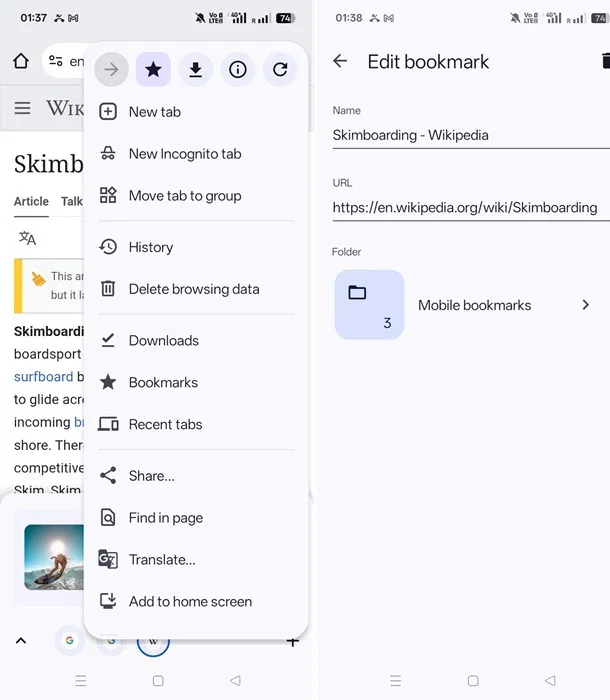 Les repères chromés sont un exemple de conteneurs en forme de pilule dans M3 Expressive Design.