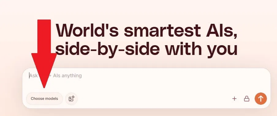 Cliquez sur le bouton Choisir des modèles pour ajouter des modèles IA.