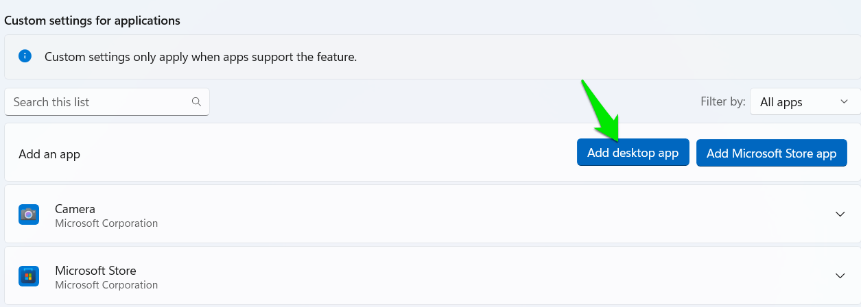 Ajout d'une application pour gérer la priorité du GPU