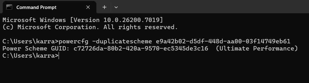 Exécuter une commande dans CMD