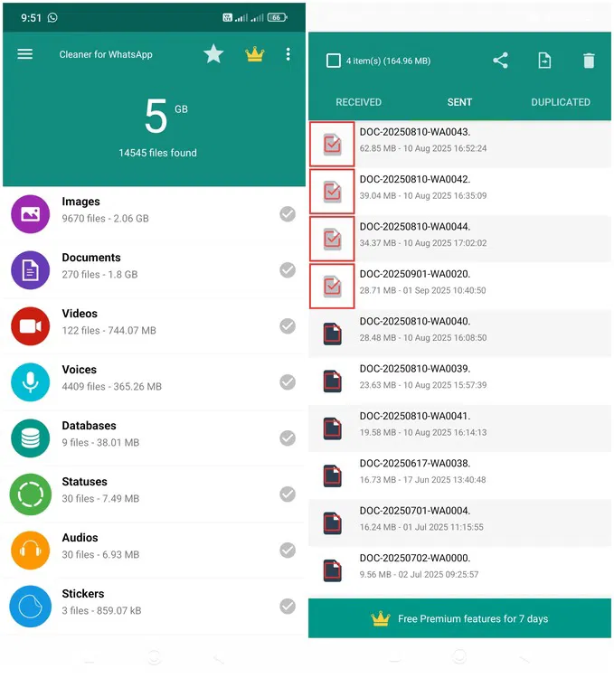 Nettoyant pour les données de liste WhatsApp