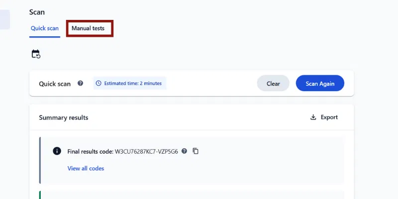 Test manuel de Lenovo Vantage