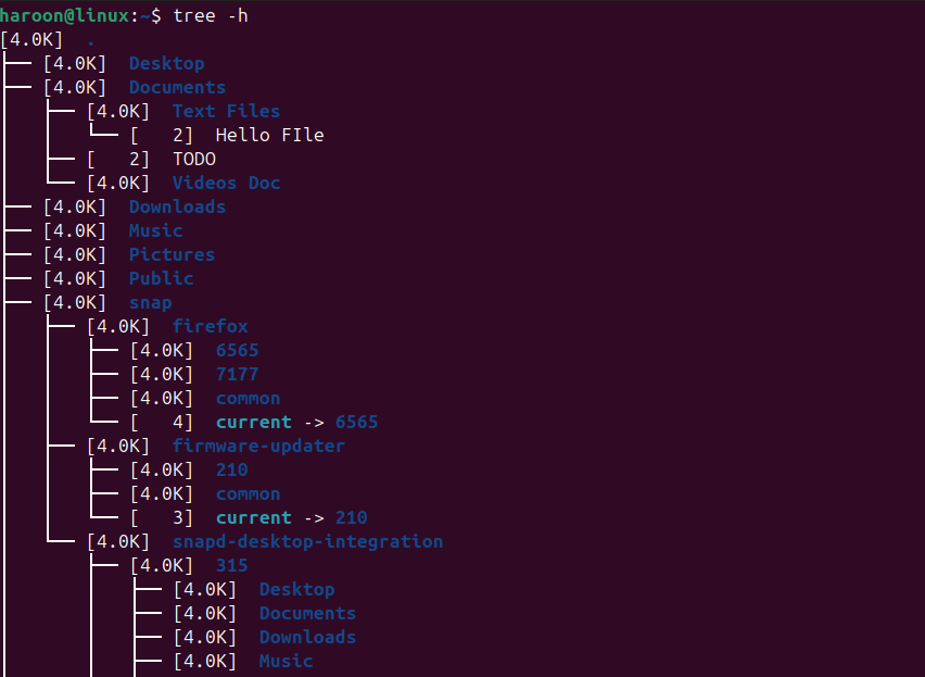 Obtenir des tailles de fichiers lisibles par l'homme à l'aide de l'arborescence
