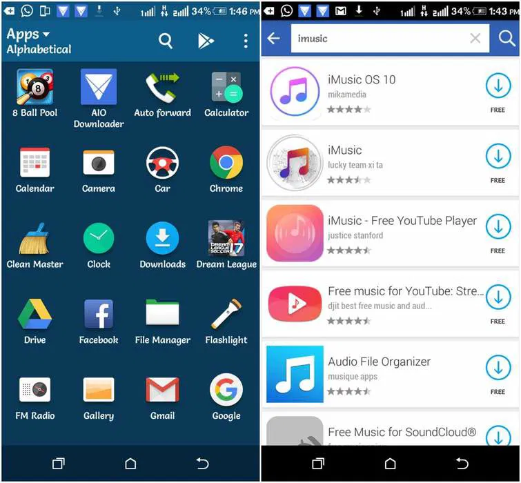 Utilisation d'AIO Downloader pour télécharger des applications iOS sur Android.