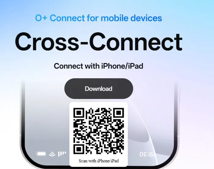 Application Cross-Connect pour O+Connect avec iPhone/iPad.