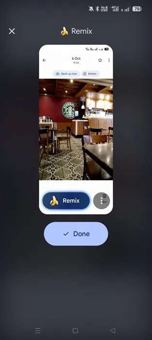 La nouvelle image modifiée sera insérée dans la fenêtre de discussion d'origine après avoir appuyé sur