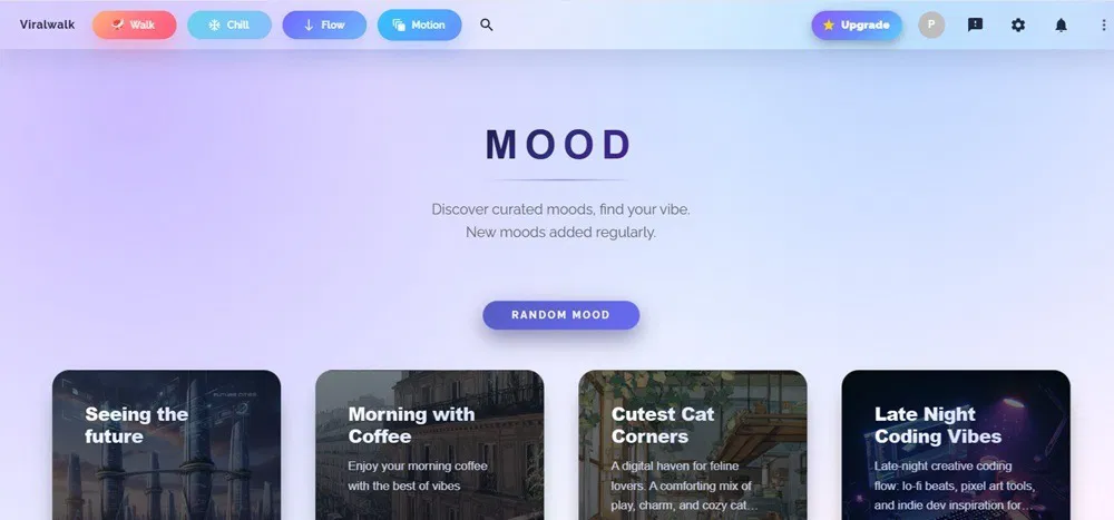 Affichage des tableaux d'humeur.