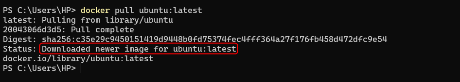 Télécharger l'image Docker