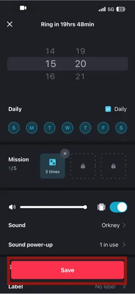 Alarme Iphone Enregistrer l'alarme