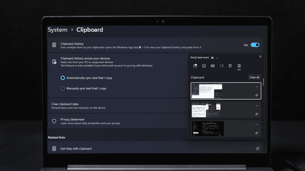 Windows Clipboard History