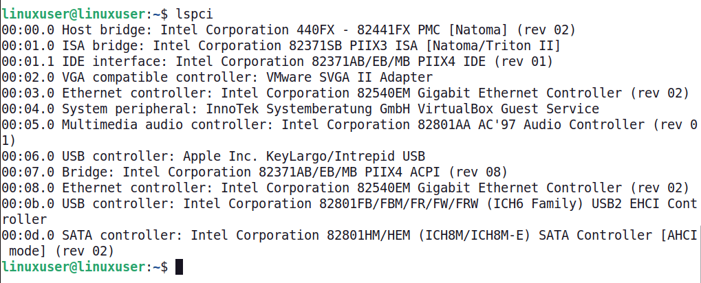 Détails du matériel
