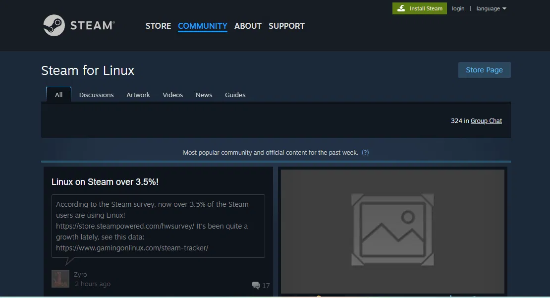 Linux Gaming Steam