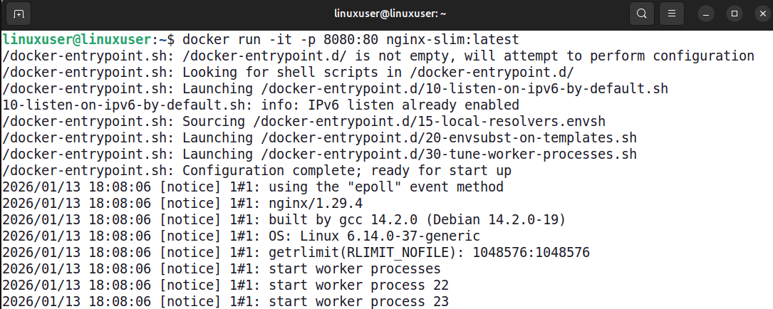 Testez votre nouvelle image optimisée