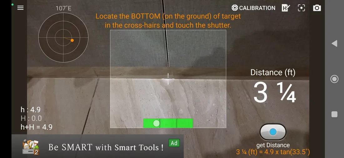 Mesure intelligente de la distance de mesure