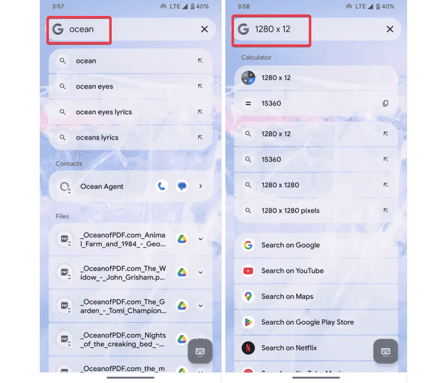 Action de recherche de pixels en premier