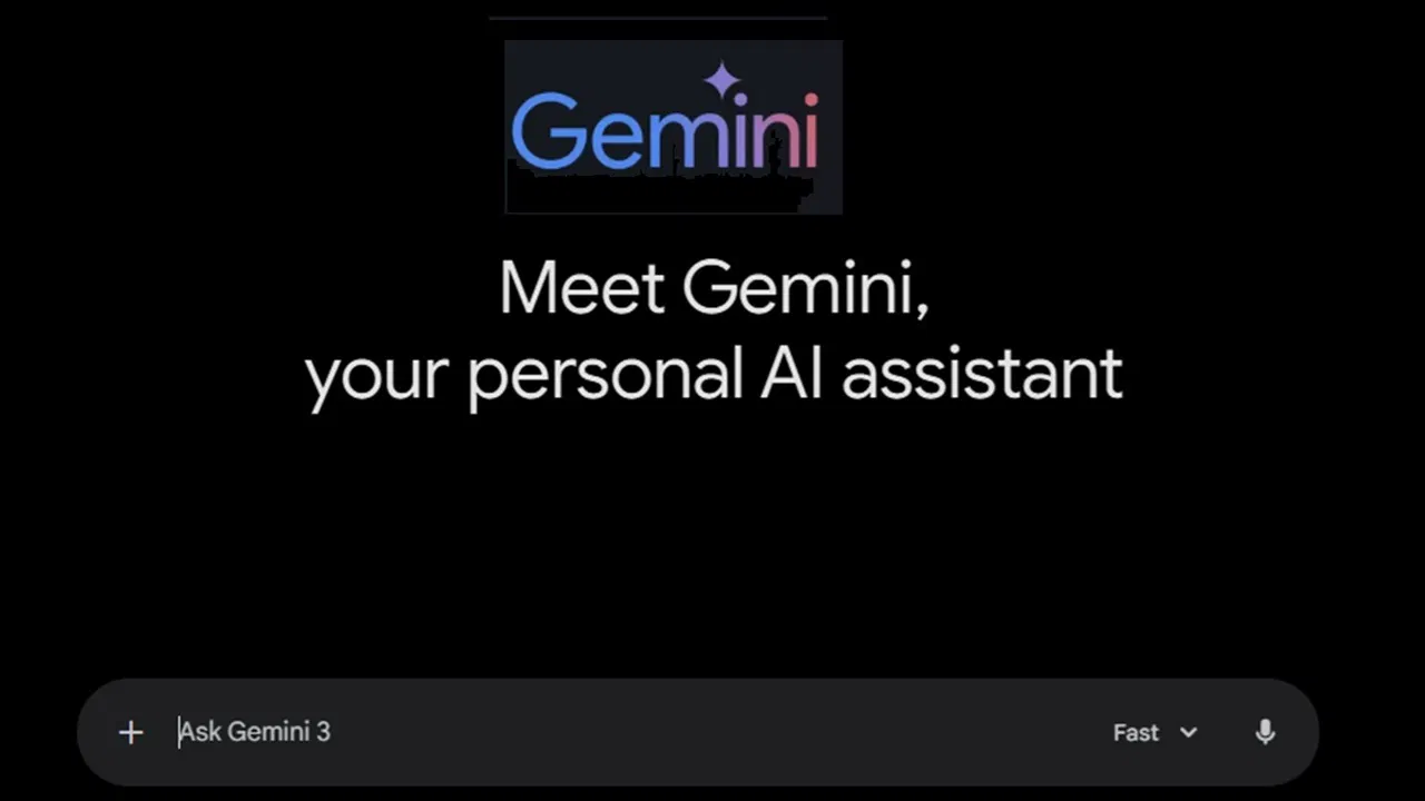 Gemini chat welcome page.