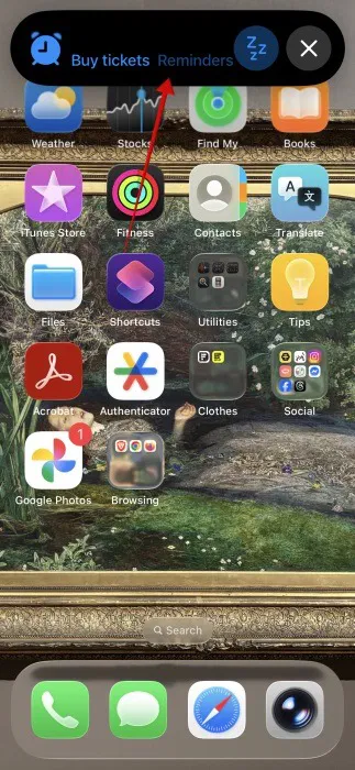 Rappels critiques Écran de l'iPhone activé