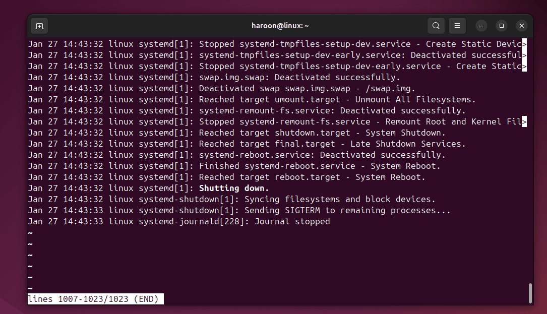 Identification du service provoquant un retard à l'aide de Journalctl