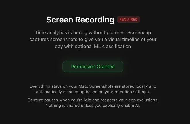 Autorisation du capuchon d'écran