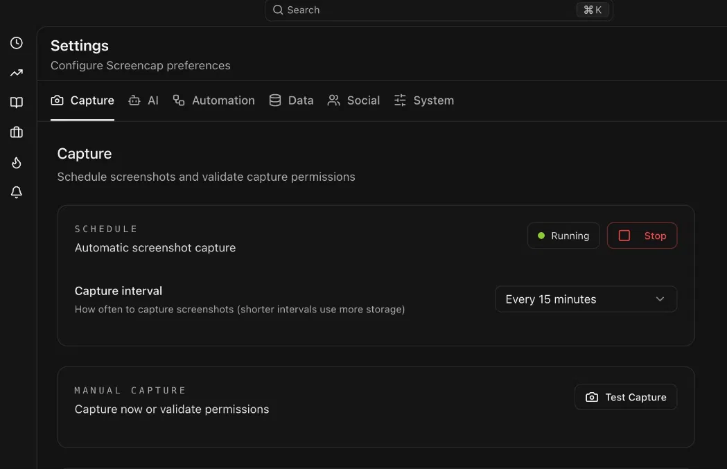 Capture de capture d'écran
