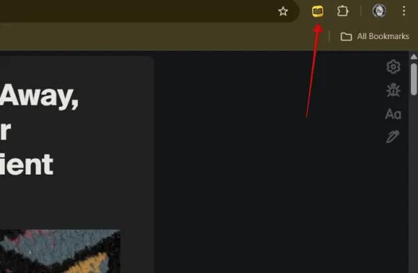 En cliquant sur l'icône d'extension dans la barre d'outils Chrome sur PC. 