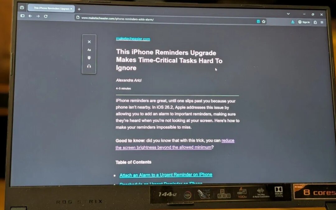 J&rsquo;utilise cette astuce pour forcer le mode lecteur sur chaque page Web et dire adieu aux publicités