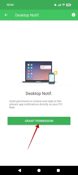 Notifications Android Autorisations de l'application Windows Airdrop