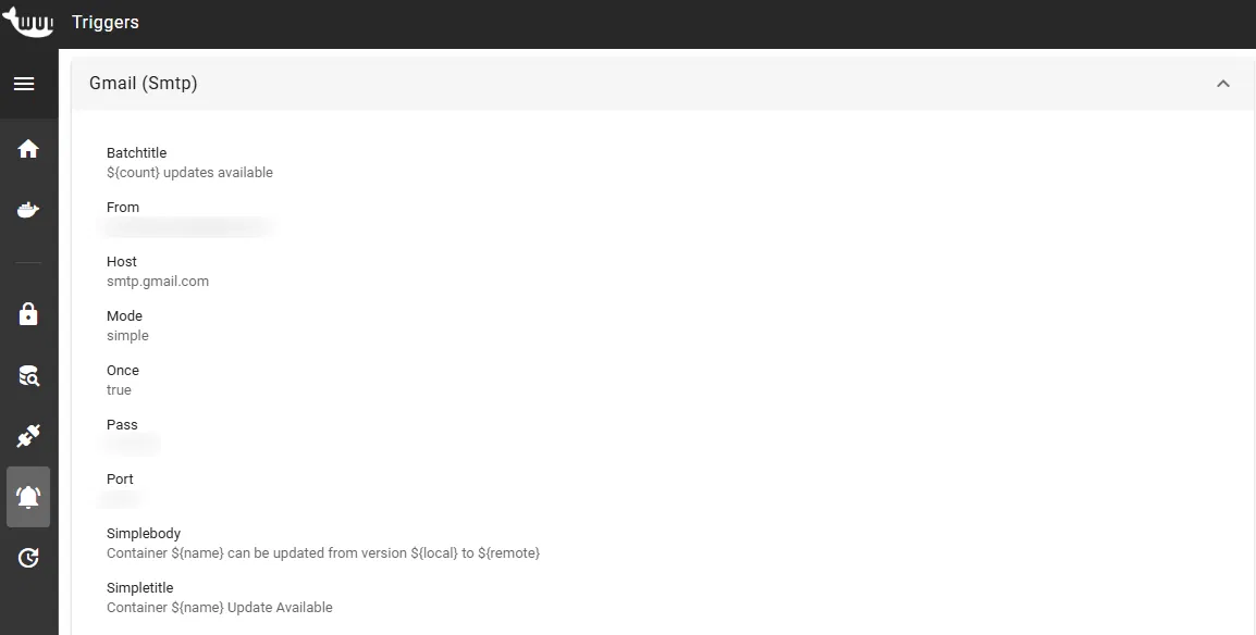 Déclencheurs de Wud