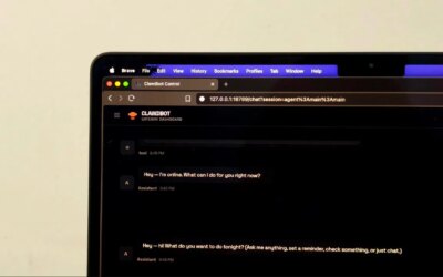 Clawdbot dashboard on Mac
