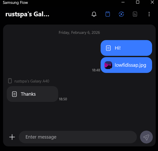 Transférer des fichiers avec Samsung Flow.