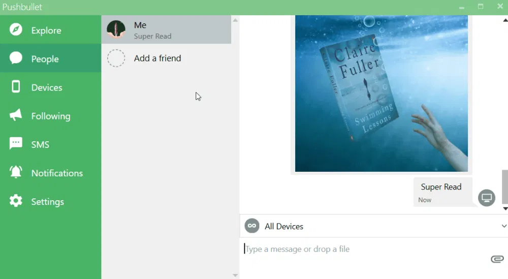 Utilisation de Pushbullet pour connecter un PC Windows à un téléphone Android.