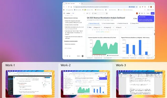 Plusieurs bureaux virtuels nommés