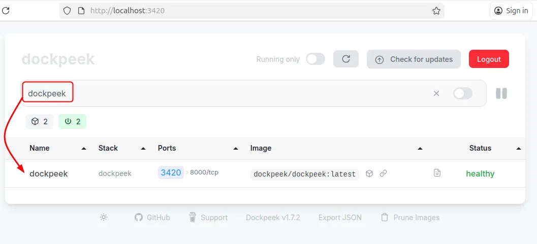 Rechercher des conteneurs
