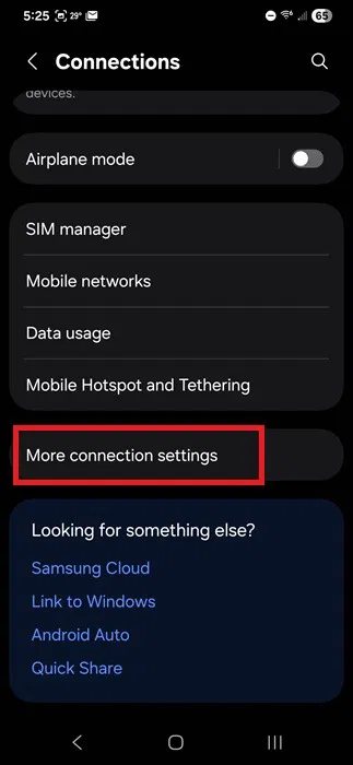 Afficher plus d'options de connexion.