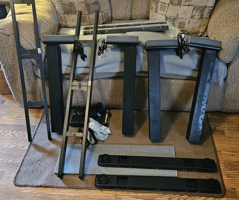 Composants de bureau debout.