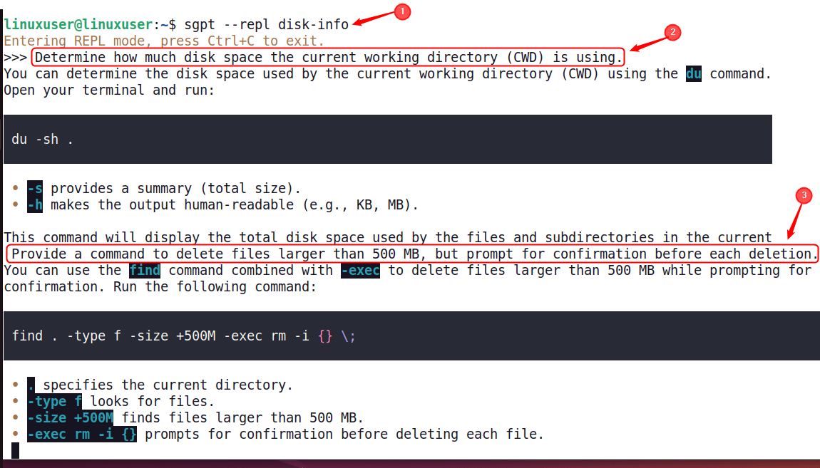 Discuter avec Shellgpt