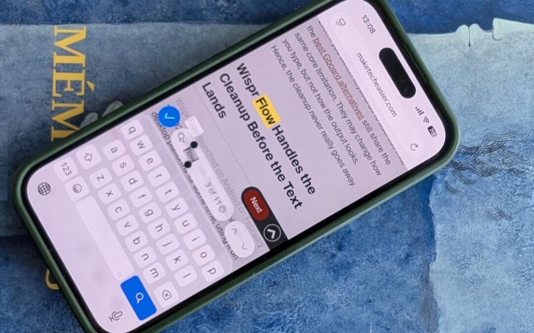 Le moyen le plus simple de rechercher une page Web sur iPhone