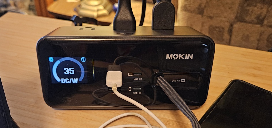 Affichage vif montrant la consommation d'énergie actuelle.