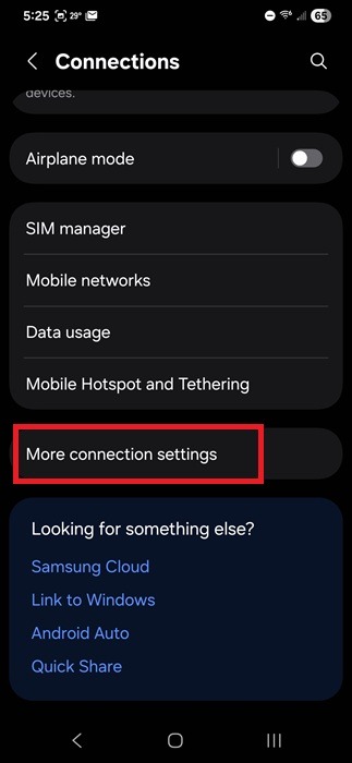 Afficher plus d'options de connexion.